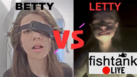 letty fish tank|fish tank live betty leaks.